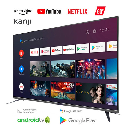 Imagen 3 de 6 de Smart Tv Kanji KJ-6XST005 LED 4K 60" 220V - 240V