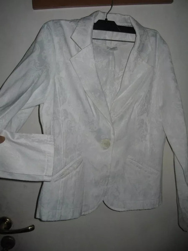 Blazer Saco Chaqueta Blanco Urbano L Gobelino Blanco Civil