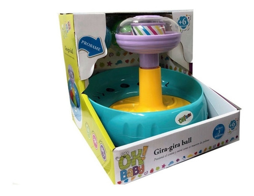 Imagen 2 de 3 de Gira Ball - Trompo Con Pelotas - Juguete Ok Baby B0175