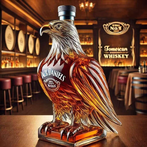 Ie Funny Whiskey Eagle Botella De Decantación De Vidrio