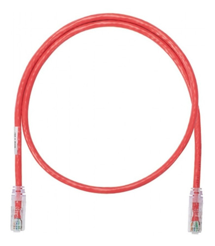 Patch Cord Cat 6 Cable Parcheo Red Utp 1 Metro Panduit Rojo