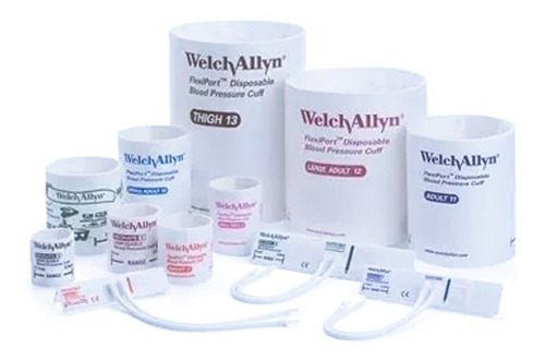 Imagen 1 de 10 de Manguito Neonatal Nº4 Descartable Con Un Tubo Welch Allyn