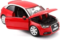 Comprar Auto Audi A1 Rojo Burago 1\u002F24 Abre Puertas Capot Metal 