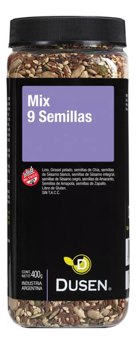 Mix 9 Semillas Sin Tacc X400 Gr - Dusen