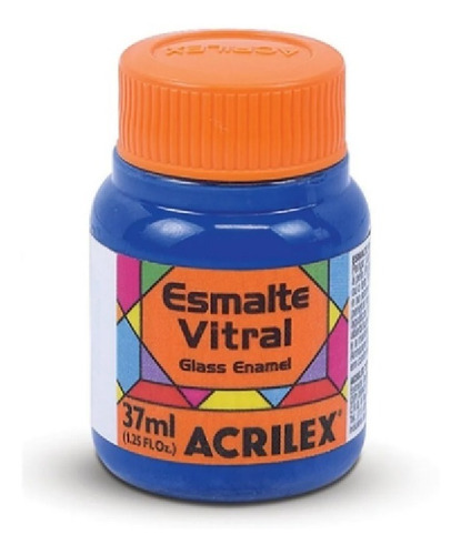 Tinta Esmalte Vitral Acrilex 37ml C/6 Cores A Sua Escolha