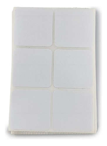 Rotulo Adhesivo, Cuadrado Blanco Ref 40 X 40 Dimatic.
