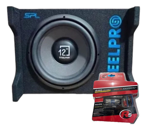 Woofer Amplificado 12 Steelpro 1200w Spl+kit Instalacion 8