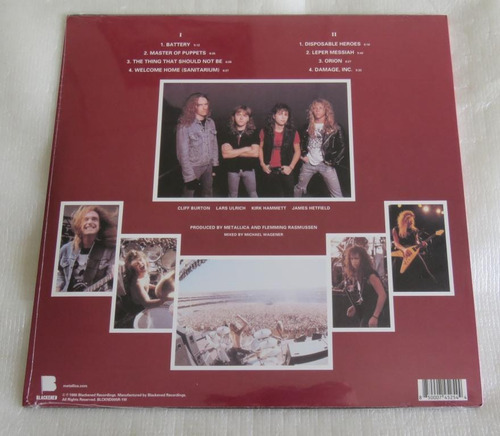 Imagem 4 de 5 de Metallica Master Of Puppets Lp 180g Remaster Made In U S A