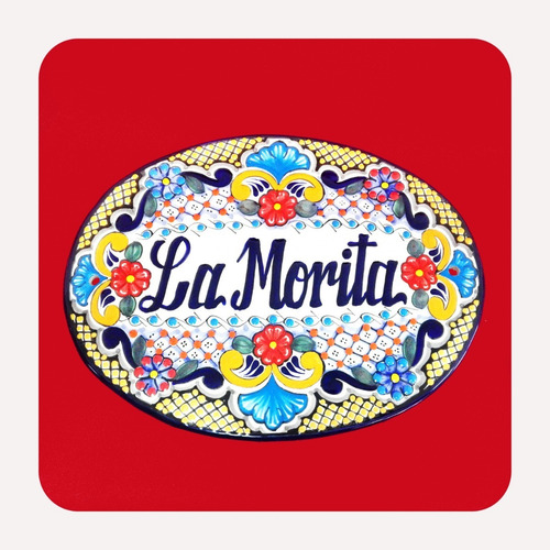 Imagen 6 de 10 de Placa Decorativa Talavera Poblana Personalizada 30x23 Cm Plc