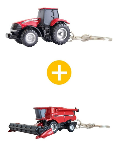 Set Agrícola De Tractor + Trilladora Case Ih ®