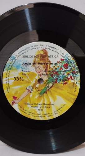 6 Singles Cuentos Y Juegos 33-1/2 Cbs 1986 (Usado)