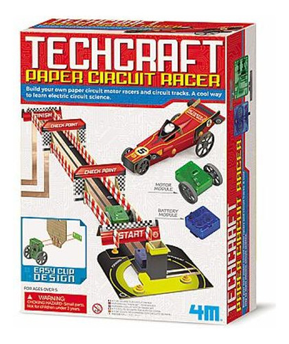 Libro Techcraft Paper Circuit Racer