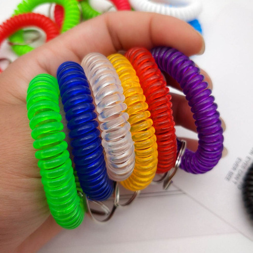 Chaveiro Com Pulseira De Plástico Elástico De 50 Peças