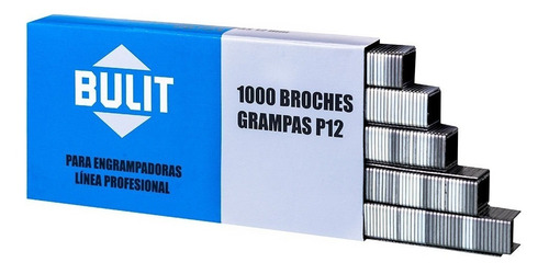 Imagen 3 de 6 de Broches - Grampas Bulit Profesional 12mm Por 1.000 Unidades