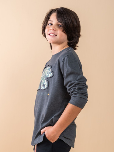 Remera Patch Oso - Bas