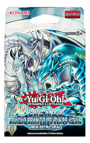 Yugioh Deck Estrutural Saga Dragão Branco Olhos Azuis Konami