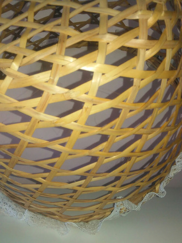 Cesta Canasta De Mimbre Artesanal Grande. Única Disponible.