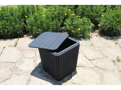 Imagen 2 de 3 de Baul Canasto Diseño Rattan De 43lts