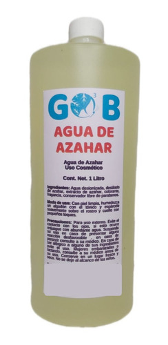 Agua De Azahar - Tónico Facial - Gob - 1 Litro