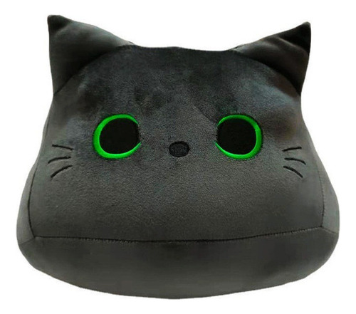 Almohada De Peluche Gato Negro 40cm