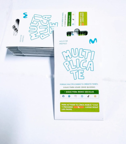 Sim Card Chips Movistar 4g Lite Pack X 2 Unidades Local Once