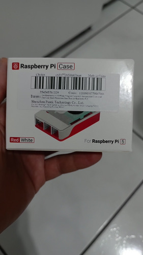 Sh - Case Oficial P/ Raspberry Pi 5 Pi5 Com Cooler E Na Cxa (Usado)