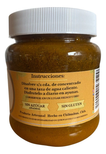 Té Cuida Miel Con Cúrcuma, Jengibre Y Otras Especias Tcm-350