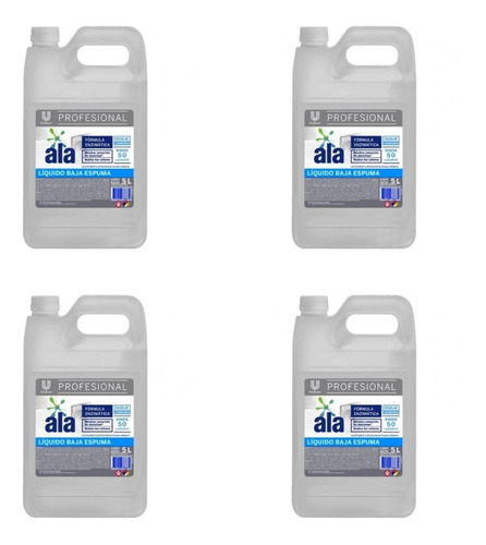 Jabón Líquido Para Ropa Ala Baja Espuma Unilever 5 Lts (x4)