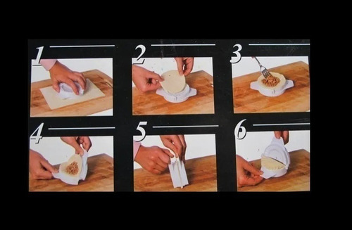 Molde Empanada 18cm Moldes Para Hacer Empanadas Color Blanco