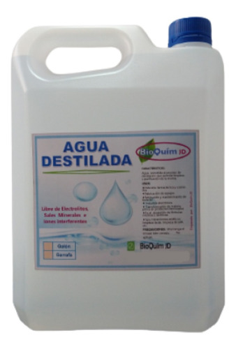 Agua Destilada O Desionizada 4 Litros - L a $5250