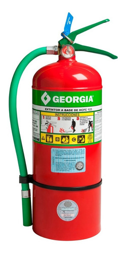 Matafuegos Georgia Hcfc236 De 5 Kg Halogenado 100% Ecológico
