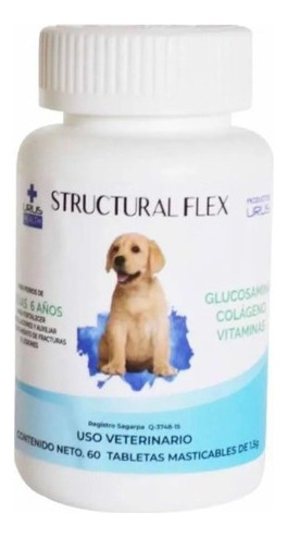 Structural Flex 60 Tab Masticables Glucosamina + Colágeno