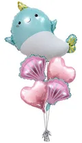 Comprar Globos En Gas Helio Delfín Bb Kit X 5 Globos 