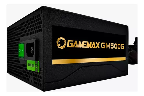 Fonte Gamemax GM500 500W, 80 Plus Bronze, PFC Ativo, White