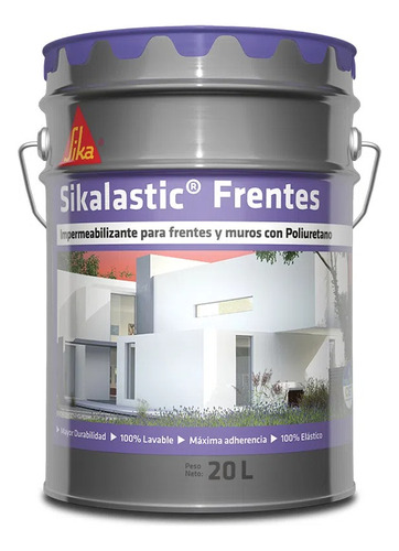 Sikalastic Frentes Impermeabilizante X 20 L Con Poliuretano