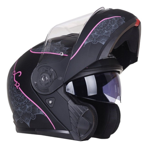 Casco Ls2 Ff908 Modular Rebatible Strobe Ii Lux Pink