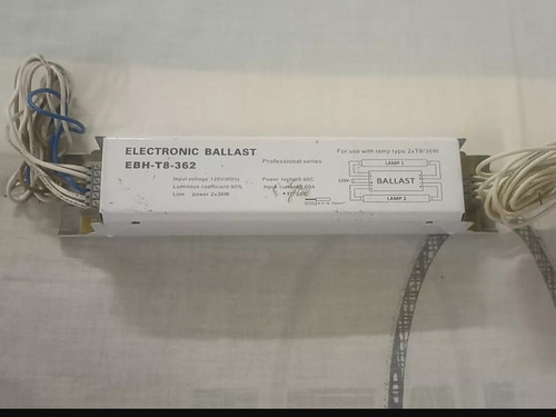 Balastro Electrónico 2x36 W - T-8362 Ebah