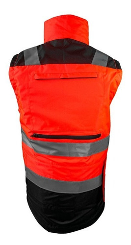 Imagen 5 de 8 de Chaleco Naranja Ejecutivo Supervisor Bk820