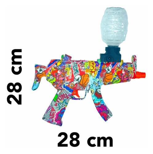 Ametralladora Pistola Automática Hidrogel Mp5 Gotcha Juguet