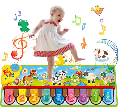 Alfombrilla Música Para Niños,teclado Piano De Música Táctil
