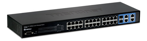 Switch Admin. 24 Port. 10/100mbps Capa 2 Trendnet Tl2-e284 