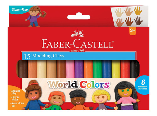 Faber-castell Arcilla Modeladora De Colores Mundiales, Arcil
