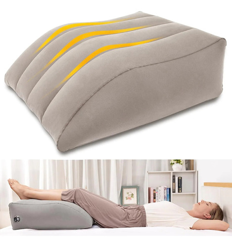 Almohada Inflable Portátil Con Cuña De Elevación Para Pies