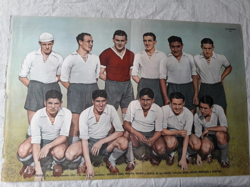 Provincia Campeon Argentino 1937  Lamina Revista El Grafico 