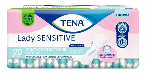 Pantiprotectores Goteo Esporádico Tena Lady Sensitive 80 Pzs