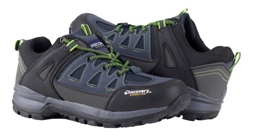 Imagen 1 de 8 de Tenis Outdoors Estilo Senderismo Discovery 2321 Azul Marino