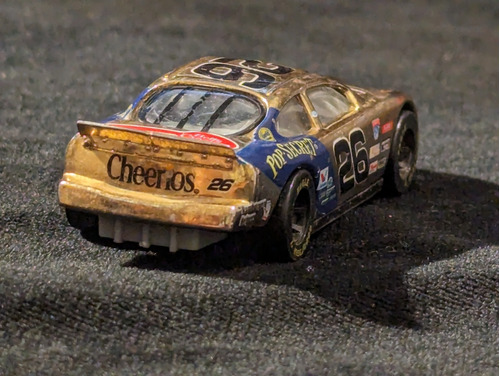 Hot Wheels Carrito De Nascar Vintage 26 Dorado 