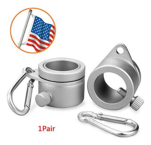 Paquete De 2 Ojales De Clip De Anillos De Poste De Bandera A