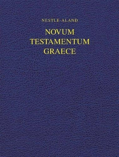 Nestle-aland Novum Testamentum Graece 28 (na28) - Institu...