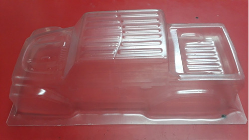 Carrocería De Lexan Jeep Doble Cabina Con Caja Escala 1/10